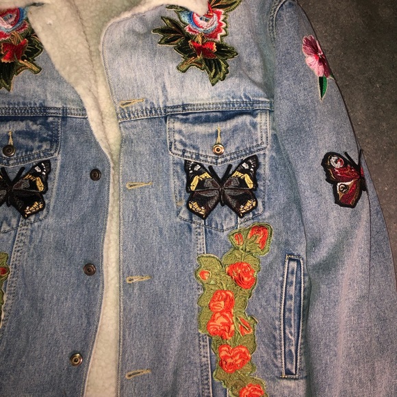 Fur Lined Jean Jacket - Picture 5 of 10